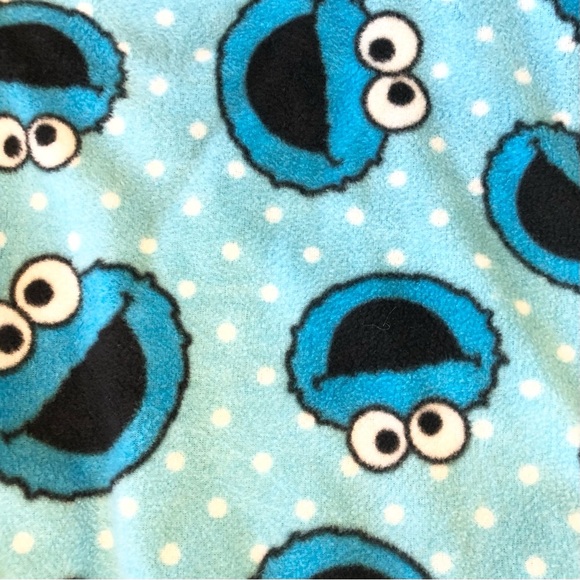 Cookie Monster Onesie Pajamas For Adult & Teens, Size XL - Picture 3 of 10